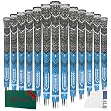 Gowolf Cross Corded Golf Grips for Men, Multi-compound Hybrid Golf Club Grips 13 Pack with Tape or Full Regripping Kit, Low Taper Design for Better Control & Non-slip Performance
