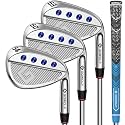 Gowolf Premium Forged Full Face Golf Wedges 50/52/54/56/58/60/69 Degree Individual or Set for Men, Right Hand Gap Wedge Sand Wedge Lob Wedge, Golf Clubs CNC Milled Face for More Spin - Great Golf Gift