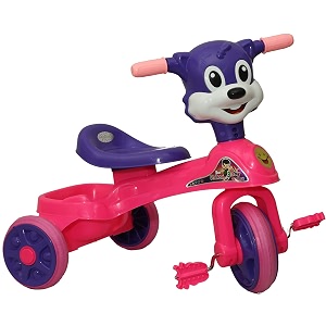 goyal39s chikoo baby tricycle ride on with music amp lights pink
