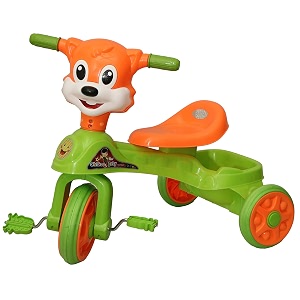 goyal39s baby tricycle ride-on with music amp lights chikoo design green