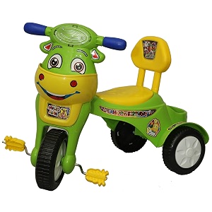 goyal39s happy birthday baby tricycle ride-on with music amp lights happy birthday green