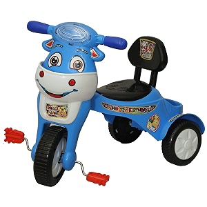 goyal39s happy birthday baby tricycle ride-on with music amp lights happy birthday blue