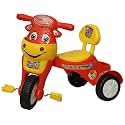 Goyal's Happy Birthday Baby Tricycle Ride-On with Music &amp; Lights (Happy Birthday, Red)