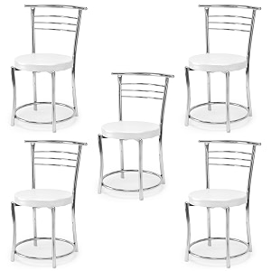 goyal steel amp furniture chairs for dining table steel chair dining chair with comfortable cushion 5 grey standard