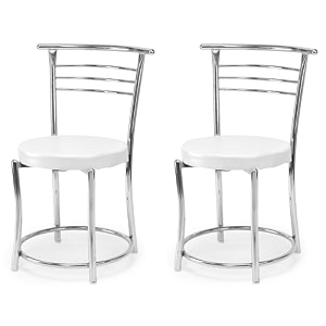 goyal steel amp furniture chairs for dining table steel chair dining chair with comfortable cushion pack of 2 grey