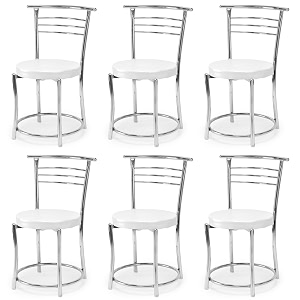 goyal steel amp furniture chairs for dining table steel chair dining chair with comfortable cushion 6 grey standard