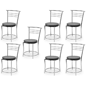 goyal steel amp furniture chairs for dining table steel chair dining chair with comfortable cushion 8 green standard
