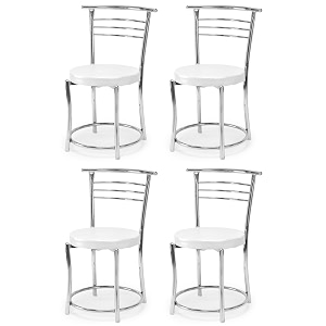 goyal steel amp furniture chairs for dining table steel chair dining chair with comfortable cushion 4 grey standard