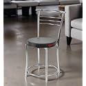 Goyal steel & furniture Chairs for Dining Table, Steel Chair, Dining Chair with Comfortable Cushion (1, Black, Standard)