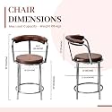 Goyal steel & furniture Exclusive Stainless Steel Multipurpose Stool with Footrest -Modern Comfortable Cushioned Chair for Bar, Cafe, Salon, Reception, Outdoors (1, Standard)