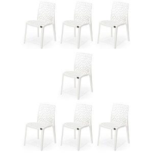 goyal steel amp furniture plastic chair outdoor without arm chair jali gloss finish standard chair for home reception study office plastic chair 7 white standard