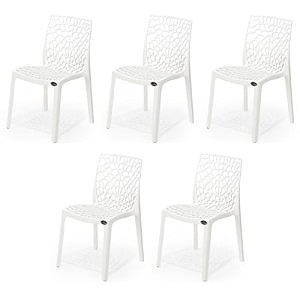 goyal steel amp furniture plastic chair outdoor without arm chair jali gloss finish standard chair for home reception study office plastic chair 5 white standard