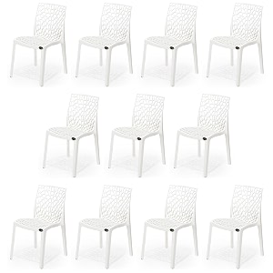 goyal steel amp furniture plastic chair outdoor without arm chair jali gloss finish standard chair for home reception study office plastic chair 11 white standard