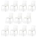 Goyal steel &amp; furniture Plastic Chair Outdoor Without Arm Chair (Jali) Gloss Finish Standard Chair for Home Reception Study Office Plastic Chair (11, White, Standard)