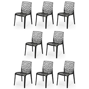 goyal steel amp furniture plastic web chair outdoor without arm chair jali gloss finish standard chair for home reception study office plastic chair 8 black standard