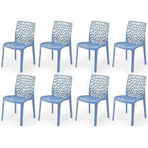 goyal steel amp furniture plastic web chair outdoor without arm chair jali gloss finish standard chair for home reception study office plastic chair 8 blue standard