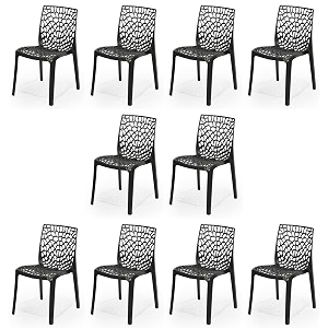 goyal steel amp furniture plastic web chair outdoor without arm chair jali gloss finish standard chair for home reception study office plastic chair 10 black standard