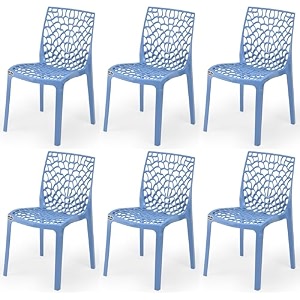 goyal steel amp furniture plastic web chair outdoor without arm chair jali gloss finish standard chair for home reception study office plastic chair 6 blue standard