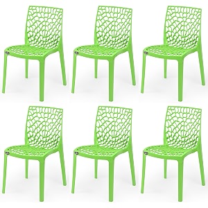 goyal steel amp furniture plastic web chair outdoor without arm chair jali gloss finish standard chair for home reception study office plastic chair 6 green standard