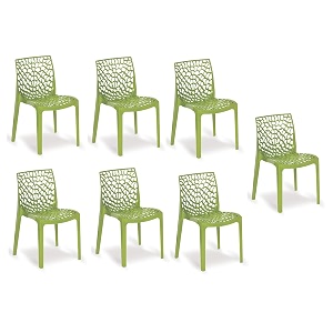 goyal steel amp furniture plastic web designer chair - outdoor without arm jali gloss finish for home reception study office 7 green standard