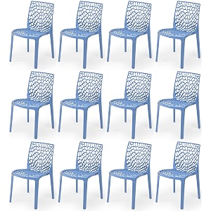 goyal steel amp furniture plastic web chair outdoor without arm chair jali gloss finish standard chair for home reception study office plastic chair 12 blue standard
