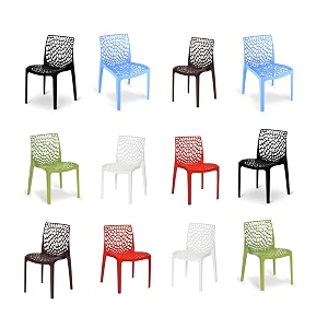 goyal steel amp furniture plastic web designer chair outdoor without arm chair jali gloss finish standard chair for home reception study office plastic chair 12 mix standard