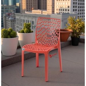 goyal steel amp furniture plastic web chair outdoor without arm chair jali gloss finish standard chair for home reception study office plastic chair 8 red standard