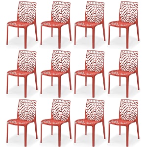 goyal steel amp furniture plastic web chair outdoor without arm chair jali gloss finish standard chair for home reception study office plastic chair 12 red standard