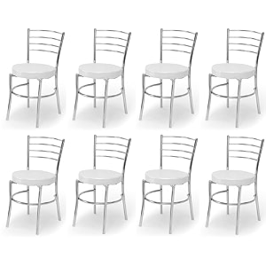 goyal steel amp furniture steel dining chair with cushion comfortable multi-purpose chair heavy duty for caf study hostel restaurant 8 grey standard