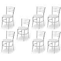 Goyal steel &amp; furniture Steel Dining Chair with Cushion Comfortable Multi-Purpose Chair Heavy Duty for Café, Study, Hostel, Restaurant (2, Grey, Standard)