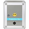 GOYAL Suggestion Box, Donation Box/Letter Box/Feedback/Mail Box with Key Lock (2 Keys) Desk/Wall Mount 28x20x10CM.