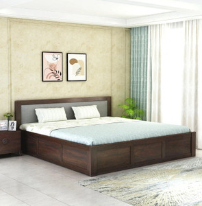 goyalinterior sheesham wood queen bedwooden cotwooden bed with box storage for home solid wood queen box bed 20574 cm x 16002 cm 675 ft x 525 ft finish color - walnut-gy delivery condition - diydo-it-yourself