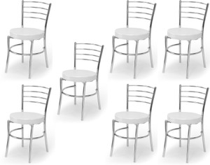 goyalson dining chair for home office restaurants hotels metal dining chair set of 7 finish color - grey