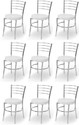 GOYALSON Dining chair for home office restaurants hotels Metal Dining Chair (Set of 9, Finish Color - grey)