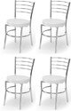 GOYALSON Dining chair for home office restaurants hotels Metal Dining Chair (Set of 4, Finish Color - grey)