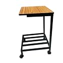 GOYALSON Home UPS Trolley for Heavy Duty Fit to Every Type of Inverter Battery (with Black Wheel, for Double Inverter Battery)