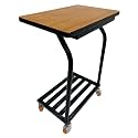 GOYALSON Office Home Inverter Battery UPS Trolley Stand Heavy Duty (Wooden Trolley Heavy Wheel, Single Inverter Battery)