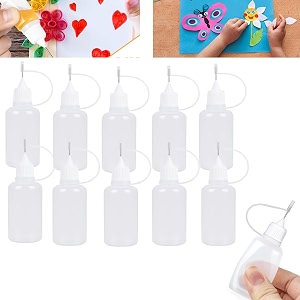 10 pcs silicone glue applicator bottles10 pcs needle tip applicator15ml