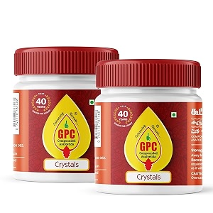 gpc compounded asafoetida crystals 50g  pack of 2  small hing crystals