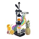 GPEX Hand Press Citrus Press Juicer, Manual Juice Machine for Instant Squeezer for Fruits and Vegetables - Cold Press Manual Juicer (Black)
