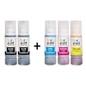 GPS Colour Your Dreams 003 Ink Bottle for Epson L 3100, L 3110, L3115, L3150, L3151,L3200, L3210, L3211, L3215 L3216, L3250, L3251, L3252, L5150, l15150, l5190, L5290 Printer - (CMY 3 + 2 Black)