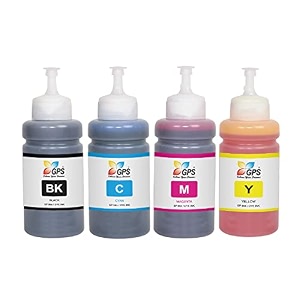 gps colour your dreams l380 refill ink bottle compatible for epson t664 l130 l360 l361 l210 l220 l310 l350 l355 l365 l385 l405 l455 l485 l565 l605 l1300 printers 4 color set