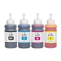 GPS Colour Your Dreams L380 Refill Ink Bottle Compatible for Epson T664, L130, L360, L361, L210, L220, L310, L350, L355, L365, L385, L405, L455, L485, L565, L605, L1300 Printers (4 Color Set)