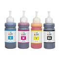 GPS Colour Your Dreams 664 Refill Ink Bottle Compatible for Epson T664, L130, L360, L380, L361, L210, L220, L310, L350, L355, L365, L385, L405, L455, L485, L565, L605, L1300 Printers (4 Color Set)