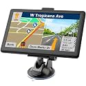 GPS Navigator for Car with Lastest 2024 Map, Free Lifetime Update, Car GPS Navigation System for Truck Commercial Drivers, Support Postcode POI Search, Voice Guidance, Speedcam Speedlimit Alerts, FM