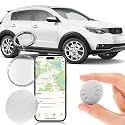 GPS Tracker for Vehicles, 1PCS Mini GPS Tracking with Waterproof Case, Car GPS Tracker Work with Find My (iOS Only), No Monthly Fee