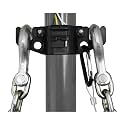 GR Innovations HitchBoss 4-Way - Towing Organizer for Manual/Electric 2” &amp; 2 ¼” Trailer Hitch - Easy Install RV Accessories - Side Hooks, Cable &amp; Harness Holder - Durable Polypropylene, Made in USA