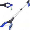 Grabber Reacher Tool for Elderly, 32" Foldable Claw Grabber, Pick Up Stick Grabber, Reacher Grabber Pickup Tool, Trash Picker Upper Grabber, Litter Picker, Garden Nabber, Arm Extension