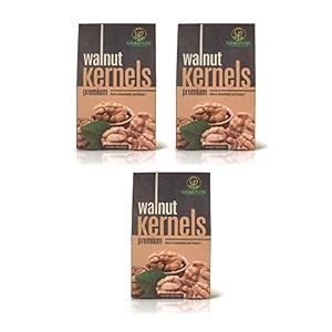 100 pure and natural chilean walnut kernals  akhrot dry fruits- 750 grams 250g  pack of 3