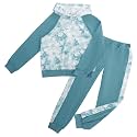 GRACE KARIN Girls 2 Piece Pant Sets Girl Long Sleeve Hooded Sweatshirt Clothes Set Kids Sweatpants Outfits Size 6-14